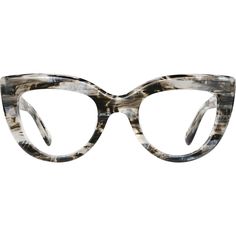 These chunky cat-eye glasses have an adorable retro vibe that works great for sunglasses or go-big glasses. The wide acetate eyeglasses comes in bone (with micro-dot pattern) floral granite and several translucent colors: floral granite tortoiseshell light brown green and clear with tortoiseshell accents. | Zenni Women's Artsy Cat-Eye Prescription Eyeglasses Gray Tortoise Shell Plastic Trendy Eyeglasses Zenni, Big Glasses Frames Zenni, Eye Glass Frames For Grey Hair, Stylish Glasses For Women Zenni, Best Color Eye Glasses For Gray Hair, Cat Eye Glasses Frames Zenni, Glasses Frames Grey Hair, Best Eyeglass Frames Zenni, Trendy Glasses For Women Zenni