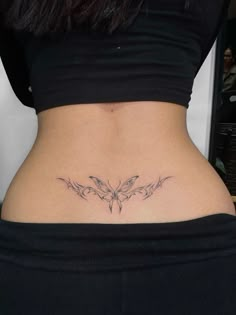 Butterfly Back Tattoo, Funky Tattoos, Tattoo Butterfly, Petite Tattoos, Tattoos For Black Skin, 3d Tattoos