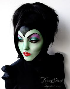 #Halloween #Makeup Maleficent Makeup, Mascaras Halloween, Tattoo Henna, Fx Makeup