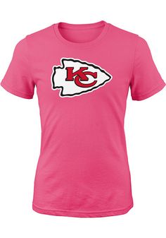 Now is the perfect time to stock up on all your favorite Kansas City Chiefs gear such as Chiefs shirts and gameday accessories. If you are lucky enough to get the opportunity to have your favorite tee or accessory signed this season, you'll want to be ready with a backup! Shop for everything you need at your local Chiefs store. Make sure you have everything to rock your Sunday gameday with Officially licensed KC Chiefs gear!Are you ready to take Sundays by storm and celebrate your KC Chiefs? Tom Pink Tops With Team Logo For Sports Season, Pink Sports Top With Team Logo, Sports Top With Team Logo In Pink, Casual Pink Tops With Team Logo, Pink Team Spirit T-shirt For Fans, Pink Team Spirit Tops With Team Name, Pink Tops With Team Name For Team Spirit, Pink Team Spirit T-shirt With Team Name, Pink Team Spirit T-shirt With Graphic Print