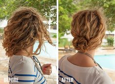 Hair Braid Bun Tutorial, Hairstyle Braided, Hairstyle App, Updo Bun, Bun Tutorials, 5 Minute Hairstyles, Curly Bun Hairstyles, Hairstyle Youtube, Hair Romance