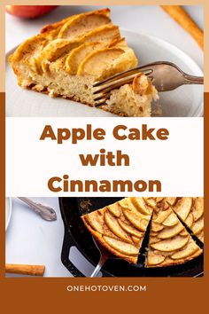 Sliced Apple Cake with Cinnamon Apple Recipes Gluten Free, Gluten Free Apple Recipes, Cake Apple, Fresh Apple Cake, Recipes Gluten Free, Vegan Baby, Apple Dip, Apple Dessert Recipes, Green Recipes