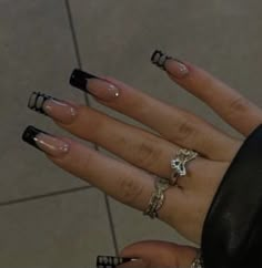 Edgy Nails, Grunge Nails, Simple Acrylic Nails, Classy Acrylic Nails, Square Acrylic Nails, Dream Nails, Funky Nails