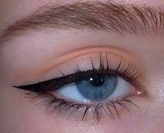 Upward Wing Eyeliner, Alt Puppy Eyeliner, Eyeliner For Blue Eyes, Y2k Eyeliner, Puppy Eyeliner, Mini Eyeliner, Enemies To Lovers Trope, Soft Pink Makeup, Uni Makeup