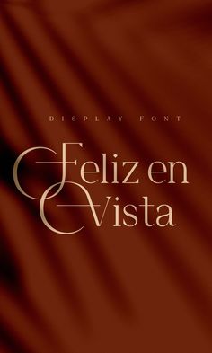 a book cover with the words feliz en vista