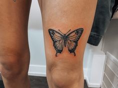 Butterfly Tattoo above knee Butterfly On Knee Tattoo, Butterfly Knee Tattoos Women, Butterfly Tattoo On Knee, Butterfly Above Knee Tattoo, Butterfly Knee Tattoo, Upper Knee Tattoo Women, Butterfly Tattoo Thigh, Above Knee Tattoos Women, Butterfly Leg Tattoo