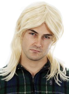 PRICES MAY VARY. ULTIMATE MULLET WIGS FOR MEN : Every Redneck 80's MacGyver Party needs Men is Mullet Wigs! Just add your 80s clothes for men, merica hat, headband, holder, grab your and hillbilly shirt and party all day man. LOOKS LIKE REAL HAIR: We use our own MatteSilk Fiber, so your wig is softer, thicker and more realistic than other wigs. We photograph our own models, so you get the same wig as shown in our photos. ADJUSTABLE WIG CAP FITS ALL SIZE HEADS: Thanks to our comfortable StretchNe Joe Dirt Costume, White Trash Costume, Blonde Mullet, Mullet Wigs, Mens Mullet, 80s Costumes, Wigs For Men, 80s Clothes, Joe Dirt