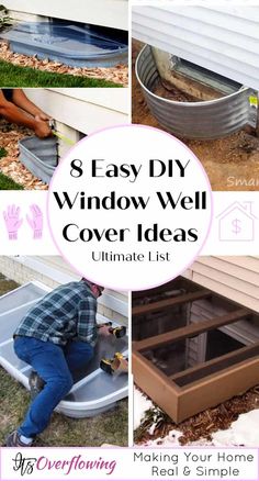 the steps to an easy diy window well cover ideas