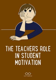 the teacher's role in student motivvation is shown with an image of a man