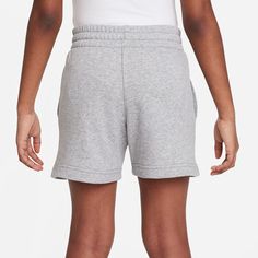 Your child will have no problem getting ready with the greatest of ease in the Nike Club French Terry Youth Shorts. These shorts pull right up with no fuss. Plus, they're soft on the inside and smooth on the outside, creating the comfiest fit ever. Your kid will always want to wear these. Get a few in different colors for an easy weekly rotation. Stretchy waistband. Adjustable with hidden drawstring. Fabric: French terry. Embroidered Nike logo on left leg. Side slip in pockets. Sell Shoes, French Terry Shorts, Terry Shorts, No Problem, Comfy Fits, Nike Logo, Getting Ready, French Terry, North Face