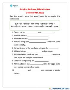 the worksheet for an activity to help kids learn how to read