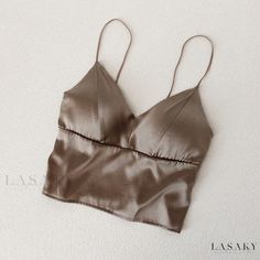 Lasaky - Silk Padded Bandeau Camisole Tank Top Thin Inner Silk Camisole Camisole Silk Bra Top Lingerie Silk Bra Top, Mens Outerwear Jacket, Top Lingerie, Poncho Dress, Silk Bra, Denim Jean Dress, Sweater Dress Casual, Dress Night Out, Jumpsuit Men