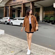 Simple Short Outfits, Ulzzang Outfit Aesthetic, Korean Fashion Petite, Baguio Outfit Ideas Street Styles, K Fashion Summer Korean Style, Baguio Aesthetic Outfit, Asian Women Outfits Casual, Summer Ootd Ideas Street Styles, Korean Ootd Casual