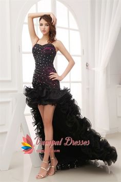 Black High Low Prom Dresses 2013, Black Evening Dresses For Wedding  $172 Glitz Pageant Dresses, Prom Dress 2013, Prom Dresses 2016, Ruffle Beading, High Low Prom Dresses, Spaghetti Strap Prom Dress, Holiday Party Dresses, Black Evening Dresses, Pageant Dress