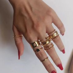 47301436178625 Finger Accessories, Moon Rings, Moon And Star Ring, Open Rings, Gold Color Ring, Punk Vintage, Adjustable Jewelry, Geometric Ring, Knuckle Rings