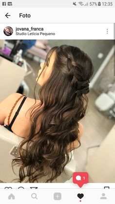 Hairstyles Homecoming, Quinceanera Hairstyles, Cute Hairstyles For Medium Hair, Wedding Hair Inspiration