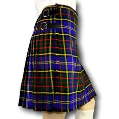 Treat yourself to a Premium, high quality kilt at a fraction of the cost of wool. Providing a comparable look and feel to wool, our 16 ounce Acrylic kilts are built for years of wear. Traditional Tartan, Pleated to Sett. Premium quality 16 ounce acrylic kilt, the perfect weight for any season. Pleats are stitched down from waist to hip for a tailored fit. Standard 24" Length. Cotton lining Belt loops 3 belts and buckles 5-8 yards of fabric Please order based on your ACTUAL waist measurement, not Belts And Buckles, Tartan Kilt, Kilt, Measurement Length, Skater Skirt, Tartan, Belts, Wool Blend, Hunting