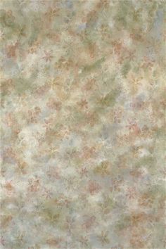 an old paper with flowers and leaves in pastel colors on the bottom half of it