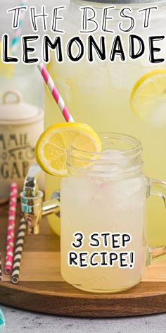 the best lemonade recipe in a mason jar