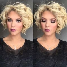 short wavy bob haircut … Stacked Hairstyles, Kort Bob, Κούρεμα Bob, Wavy Hairstyle, Blonde Bob Hairstyles, Trendy Hairstyle, Easy Hairstyle, Popular Haircuts, Wavy Curly Hair