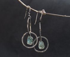 "Dangle drop earrings Sterling silver Long silver earrings Rough apatite earrings Raw silver jewelry Apatite stone Natural apatite rough gift ATTENTION: Each stone is identical and different in shape. That's why every pair of earrings will be unique and still beautiful. Sizes are about 3/4 \"But trust me the earrings will still be lovely. Thanks Blue Apatite is a motivational stone, promoting independence and ambitiousness. A stone of the Throat Chakra, Blue Apatite helps with public speaking an Silver Apatite Dangle Earrings, Oxidized Silver Bracelet, Rustic Bracelet, Amethyst Birthstone, Long Silver Earrings, Rustic Jewelry, Bangles Jewelry, Amethyst Stone, Keep Jewelry