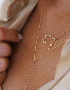 Gemini Constellation Necklace Logan Hollowell, Gemini Jewelry, Gemini Constellation, Constellation Necklace, Astrological Sign, Demi Fine Jewelry, Fine Jewels, Rose Gold Diamonds, Rose Gold Necklace