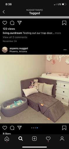 an image of a baby's room on instagram