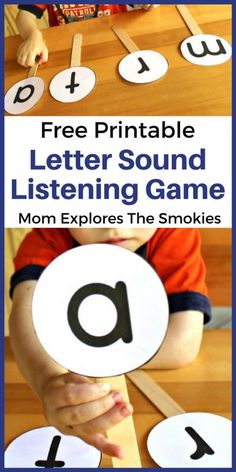 the letter sound matching game for toddlers to play with their hands and fingers, including letters