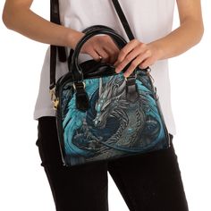 This personalized shoulder bag is all about custom style and practicality that is long-lasting. Featuring a single zippered top closure as well as a removable, adjustable fabric shoulder strap, it can double as a stylish handbag that is perfect for any & all occasions.  .: 100% high-grade PU leather .: Polyester lining .: Black handles .: Removable and adjustable PU leather shoulder strap .: One size .: Double-sided print Large Capacity Crossbody Satchel As Gift, Crossbody Bags With Adjustable Handle Gift, Blue Shoulder Bag With Zipper Closure As Gift, Blue Shoulder Bag With Zipper Closure, Ideal As Gift, Gift Crossbody Bag With Adjustable Handle, Gift Shoulder Bag With Adjustable Handle, Gift Satchel With Adjustable Handle And Tote Shape, Rectangular Satchel With Adjustable Handle As Gift, Casual Crossbody Shoulder Bag For Personal Use