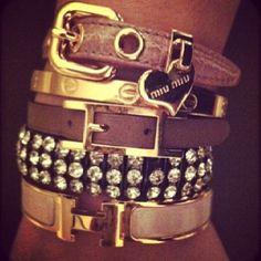 <3 Arm Party, Buckle Bracelet, Bijoux Diy, Mode Inspiration, Girls Best Friend, Isabel Marant, Passion For Fashion