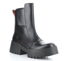 Lug sole love! These chunky attention-grabbing boots feature leather uppers and a convenient inside zipper for easy wear. From Fly London. Fly London Boots, London Boots, Lug Sole Boots, Fly London, Lug Sole, Easy Wear, Side Zip, Fashion Shoes, Leather Upper