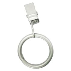 a metal ring with a clip on it