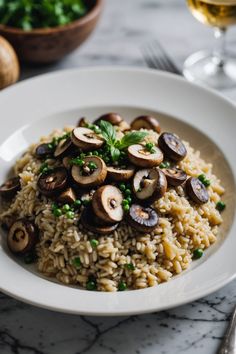 A photo of a  Mushroom Risotto a Risotto Recipes