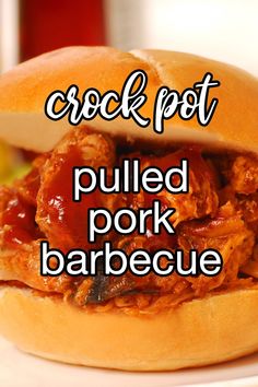 Slow Cooker Pulled Pork Barbecue - Slow cooker pulled pork is so easy it's hardly fair. Pork shoulder in the crockpot with a tangy barbecue sauce makes a pulled pork great for sandwiches. | CDKitchen.com Mini Burgers Sliders, Crock Pot Pulled Pork, Pork Barbecue, Barbecue Pulled Pork, Crockpot Stew, Crockpot Pulled Pork, Burger Sliders, Mini Burgers, Slow Cooker Pulled Pork