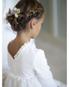 5 Hairstyles, First Communion Hairstyles, Communion Hairstyles, Girl Hair Dos, Bridesmaid Hairstyles Half Up Half Down, Hairstyles Bridesmaid, Shoulder Hair, Hair Bridesmaid, Bridesmaid Hair Down