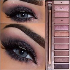 Big UD fan here & ✨@ana0m Shows us a mini pictorial on how she applies e/s using the Naked 3 palette Urban decay eyeliner Kiss lashes Lenses solotica quartzo from #ahrar_q8 Urban Decay Eyeliner, Beauty Make-up, Makijaż Smokey Eye, Urban Decay Makeup, Smokey Eyes, Kiss Makeup