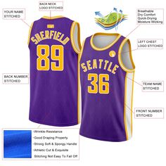 an image of a basketball jersey with the name and number on it, labeled in description