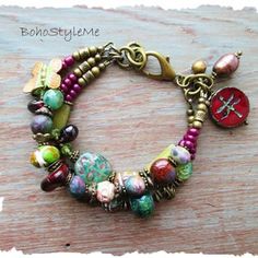 Hippie Chic Jewelry, Boho Bridal Jewelry, Boho Style Bracelets, Boho Style Necklaces, Original Jewelry Design, Modern Hippie, Bohemian Bracelet, Rustic Boho, Bohemian Bracelets