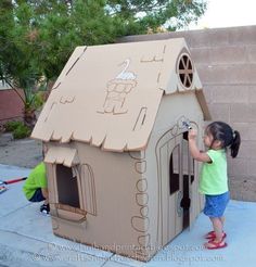 Cardboard Projects, Cardboard Houses, Rumpus Room, Cardboard Castle, Art Camp, Homemade Toys