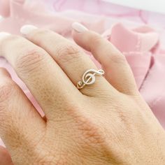 Treble Clef Ring, Sterling Silver Music Note Ring, Gift for Music Lover - Etsy White Ring Box, Treble Clef Ring, Music Note Ring, Treble Clef, Music Note, Gift For Music Lover, Krishna Images, Music Lover, Ring Sterling Silver