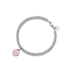 Heart Bead Bracelet, Tiffany And Co Bracelet, Tiffany Bracelets, Return To Tiffany, Sterling Silver Bead Bracelet, Everyday Bracelet, Bracelet In Silver, Bracelets Design, Heart Tag