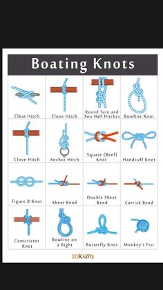 an image of different types of knots