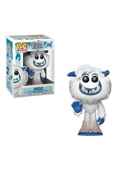 pop vinyl figure from the movie monsters with blue eyes and white fur on his head