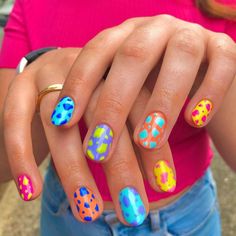 Toe Nail Art For Summer, Nail Art For Summer, Foot Nail Art, Art For Summer, Mail Inspo, It Magazine, Foot Nail, Cow Nails, Hippie Nails