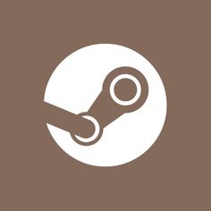 the steam engine icon on a brown background