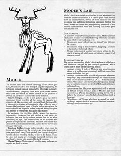 an article from the book modern l'air, featuring a deer with antlers on its back