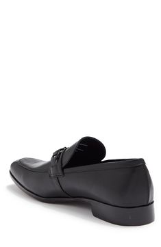 A tonal bit strap adds to the sophisticated style of this versatile loafer. Round toe Bit strap detail Slip-on Manmade upper and sole Imported Black Slip-on Tassel Loafers For Work, Black Slip-on Tassel Loafers With Round Toe, Black Semi-formal Tassel Loafers With Rubber Sole, Black Tassel Slip-on Loafers, Timeless Black Slip-on Tassel Loafers, Bit Loafers, Sophisticated Style, Loafers Men, Nordstrom Rack