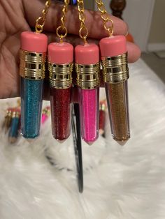 Pencil keychains make great teacher appreciation gifts. Multicolor Pencil Craft Supplies For Gifts, Pink Craft Supplies For End Of School Year Gift, Cute Craft Supplies Pen Holders For Gifts, Personalized Pencil Craft Supplies For Gifts, Back To School Pink Craft Supplies Gift, Pink Craft Supplies For Back To School Gift, Pencil Keychain, Appreciation Gifts, Teacher Appreciation Gifts