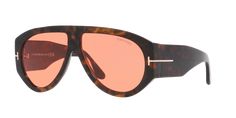 Frame: Brown; Lens: Red; Frame material: Acetate Roxable Tom Ford Glasses, Mens Designer Sunglasses, Prada Top, Tom Ford Eyewear, Ray Ban Men, Custom Sunglasses, Smart Glasses, Brown Lens, Tom Ford Men