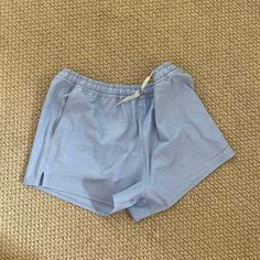 Perfect Condition!!!! Never Worn! Just Not The Right Fit On Me Blue Everyday Shorts For Summer, Athleisure Blue Cotton Pajama Shorts, Casual Light Blue Cotton Pajama Shorts, Everyday Blue Cotton Shorts, Light Blue Lounge Shorts With Pockets, Everyday Light Blue Cotton Bottoms, Light Blue Summer Bottoms For Everyday, Light Blue Bottoms For Everyday Summer Wear, Outdoor Voices